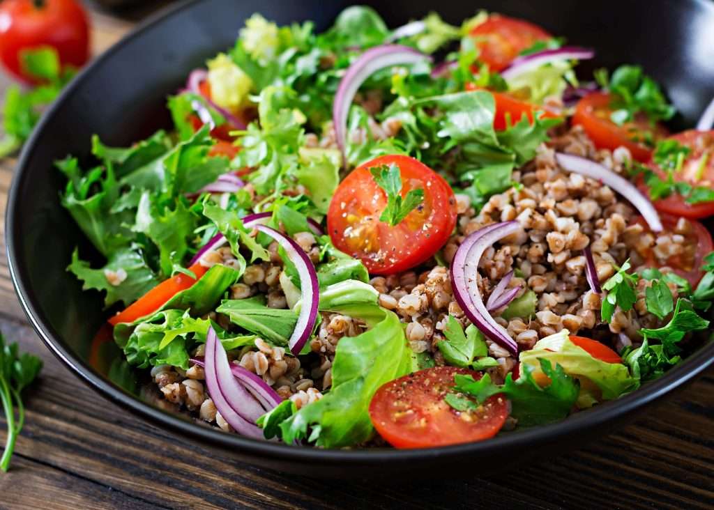 Val's Vegan Feast 3 buckwheat-salad-with-cherry-tomatoes Pelicanspidere.com